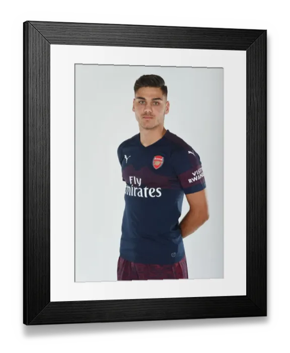 Framed Print : Arsenal's Konstantinos Mavropanos at 2018 / 19 First Team Photo Call Framed Print : Arsenal's Konstantinos Mavropanos at 2018 / 19 First Team Photo Call