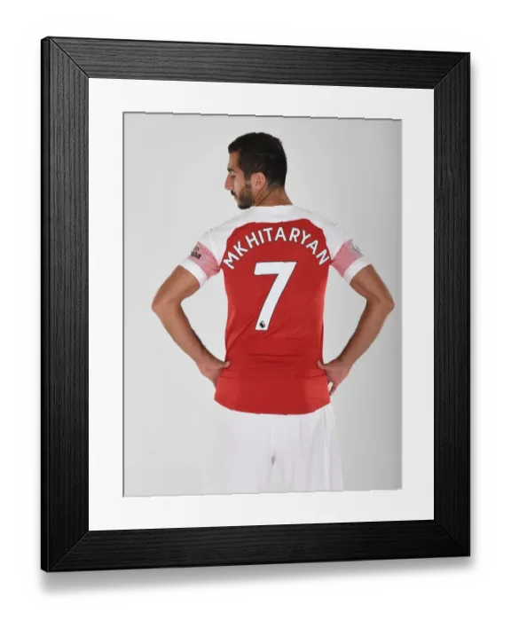 Framed Print : Henrikh Mkhitaryan: Arsenal's 2018 / 19 First Team Introduction Framed Print : Henrikh Mkhitaryan: Arsenal's 2018 / 19 First Team Introduction