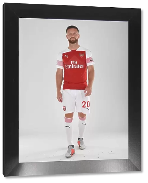 Arsenal's Shkodran Mustafi at 2018 / 19 First Team Photo Call
