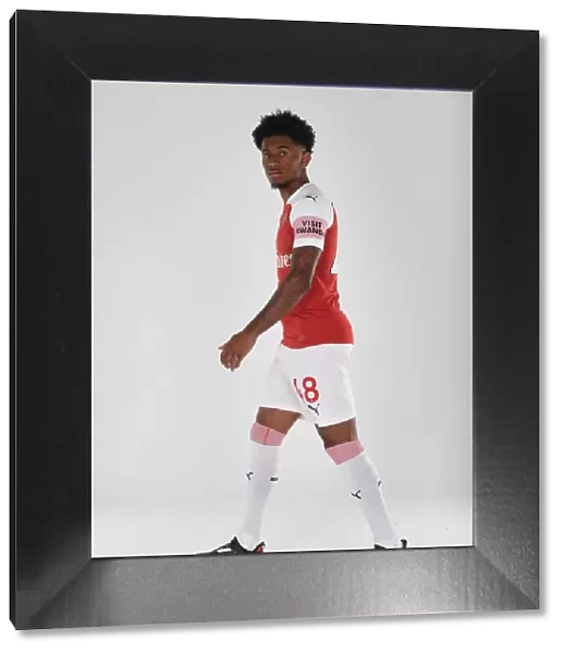 Reiss Nelson at Arsenal's 2018 / 19 First Team Photo Call