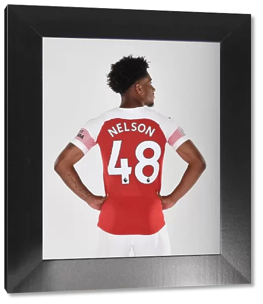 Arsenal First Team: Reiss Nelson at 2018 / 19 Photo-call