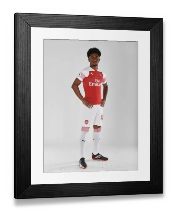Framed Print : Reiss Nelson at Arsenal's 2018 / 19 First Team Photo Call Framed Print : Reiss Nelson at Arsenal's 2018 / 19 First Team Photo Call