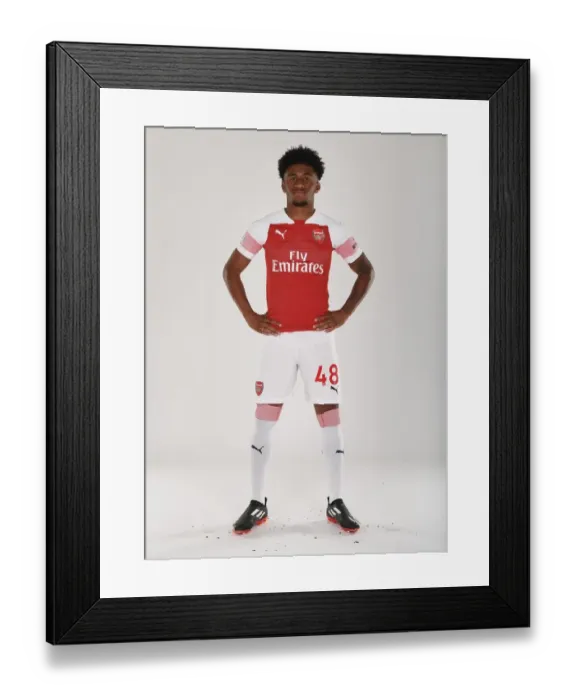 Framed Print : Reiss Nelson at Arsenal's 2018 / 19 First Team Photo Call Framed Print : Reiss Nelson at Arsenal's 2018 / 19 First Team Photo Call
