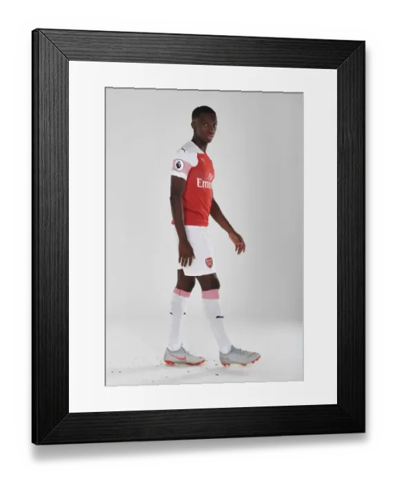 Framed Print : Arsenal's Eddie Nketiah at 2018 / 19 First Team Photo Call Framed Print : Arsenal's Eddie Nketiah at 2018 / 19 First Team Photo Call