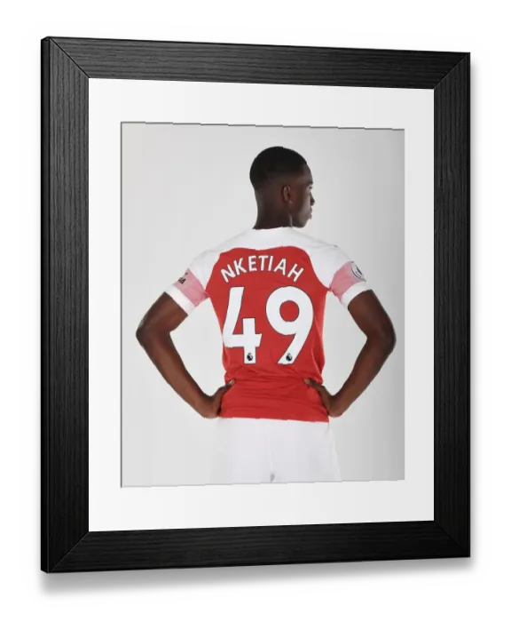 Framed Print : Arsenal's Eddie Nketiah at 2018 / 19 First Team Photo Call Framed Print : Arsenal's Eddie Nketiah at 2018 / 19 First Team Photo Call