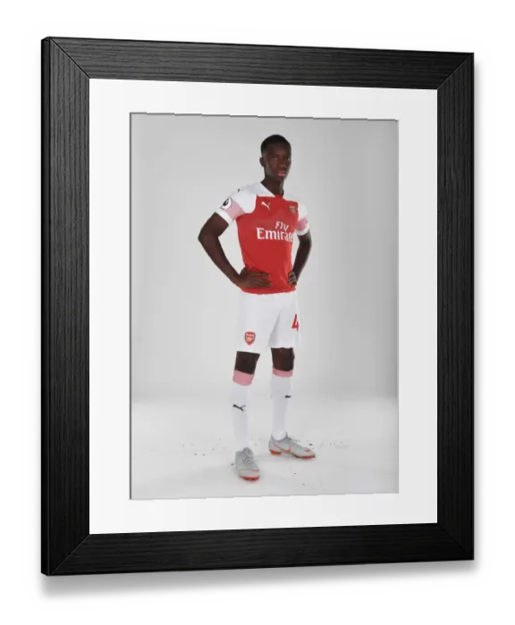Framed Print : Arsenal's Eddie Nketiah at 2018 / 19 First Team Photo Call Framed Print : Arsenal's Eddie Nketiah at 2018 / 19 First Team Photo Call