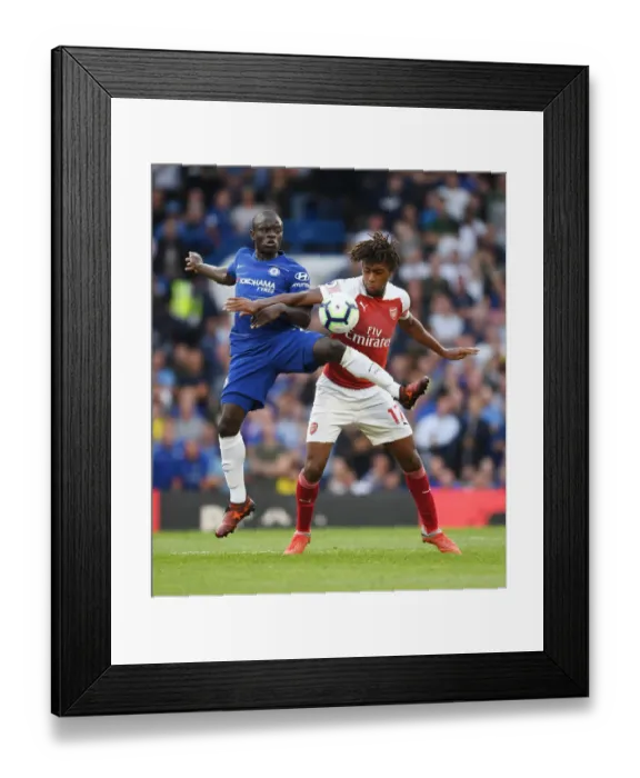 Framed Print : Clash of Titans: Iwobi vs. Kante - Chelsea vs. Arsenal, Premier League 2018-19 Framed Print : Clash of Titans: Iwobi vs. Kante - Chelsea vs. Arsenal, Premier League 2018-19