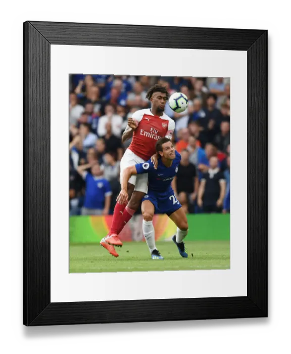 Framed Print : Clash at Stamford Bridge: Iwobi vs Azpilicueta - Premier League Battle