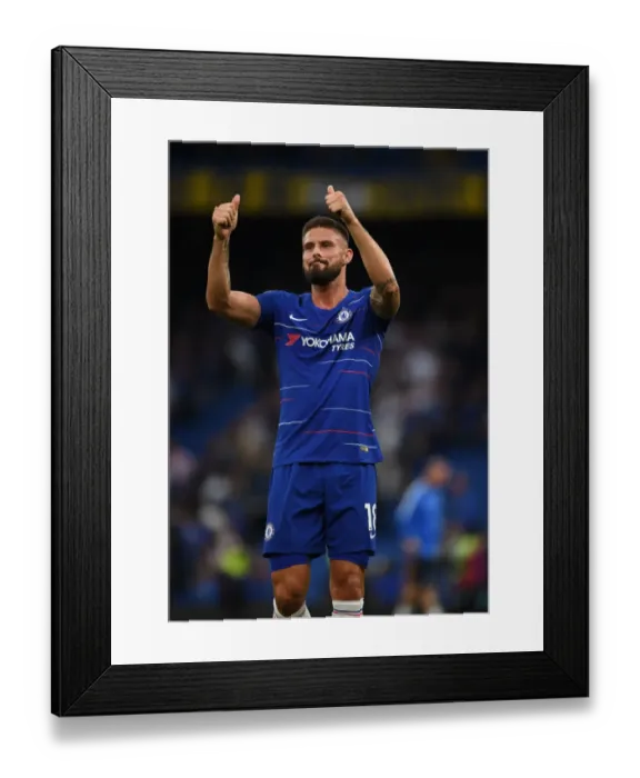 Framed Print : Giroud Bids Emotional Farewell to Arsenal Fans at Stamford Bridge Framed Print : Giroud Bids Emotional Farewell to Arsenal Fans at Stamford Bridge