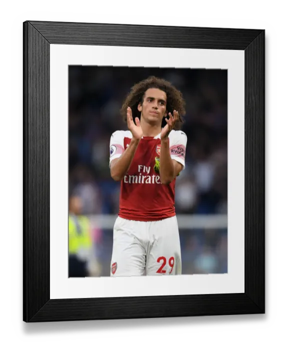 Framed Print : Guendouzi Applauds Arsenal Fans: Chelsea vs Arsenal, Premier League 2018-19 Framed Print : Guendouzi Applauds Arsenal Fans: Chelsea vs Arsenal, Premier League 2018-19