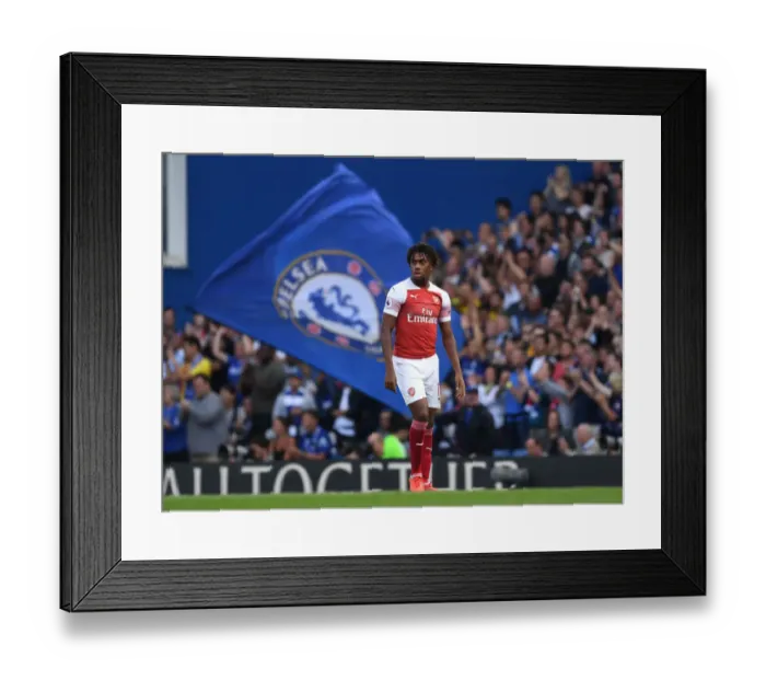 Framed Print : Alex Iwobi in Action: Chelsea vs. Arsenal, Premier League 2018-19 Framed Print : Alex Iwobi in Action: Chelsea vs. Arsenal, Premier League 2018-19