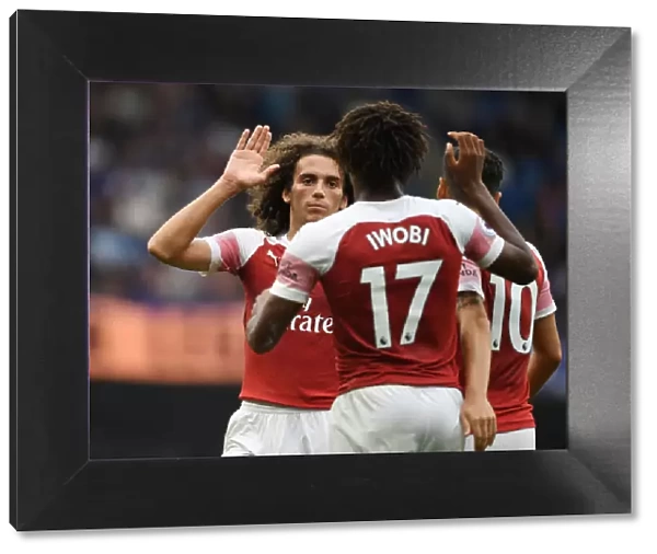 Guendouzi and Iwobi Celebrate Arsenal's Goals Against Chelsea (2018-19)