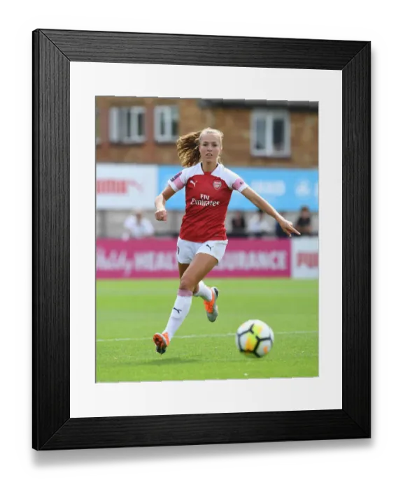 Framed Print : Arsenal's Lia Walti in Action: Arsenal Women vs West Ham United Women, Continental Cup 2018-19