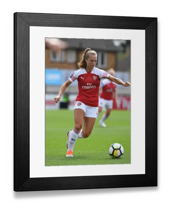 Framed Print : Arsenal's Lia Walti in Action: Arsenal Women vs West Ham United Women (2018-19)