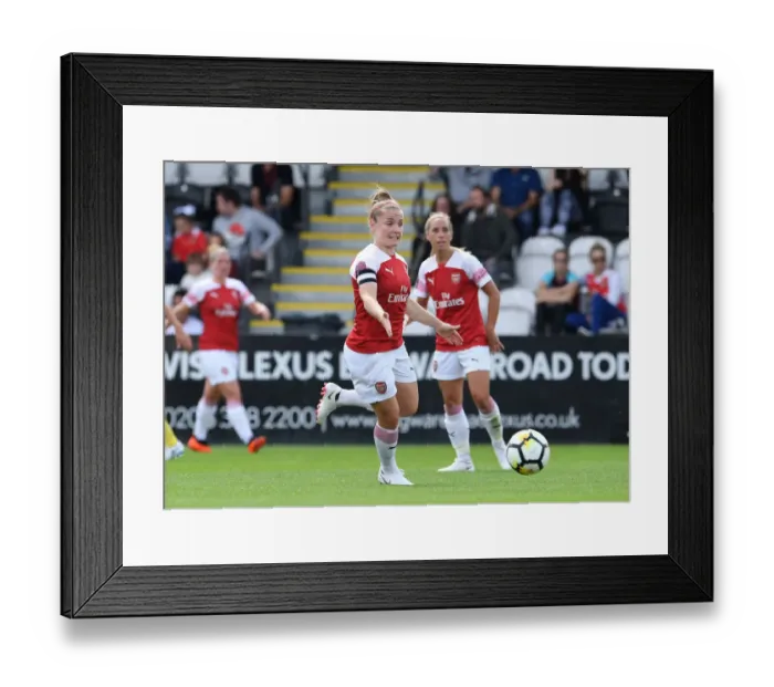 Framed Print : Arsenal's Kim Little in Action: Arsenal Women vs West Ham United - Continental Cup