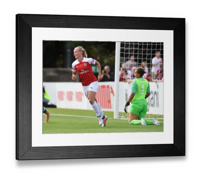 Framed Print : Beth Mead Scores Arsenal's Second Goal: Arsenal Women vs West Ham United Women, Continental Cup Framed Print : Beth Mead Scores Arsenal's Second Goal: Arsenal Women vs West Ham United Women, Continental Cup