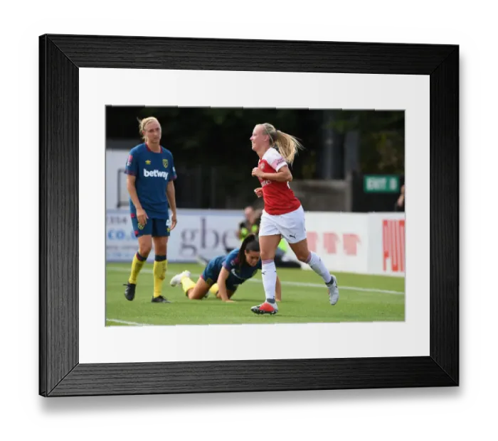 Framed Print : Beth Mead Scores Arsenal's Second Goal: Arsenal Women vs West Ham United Women (2018-19) Framed Print : Beth Mead Scores Arsenal's Second Goal: Arsenal Women vs West Ham United Women (2018-19)