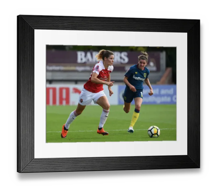 Framed Print : Battle of the Stars: Bloodworth vs. Kiernan - Arsenal Women vs. West Ham United Women