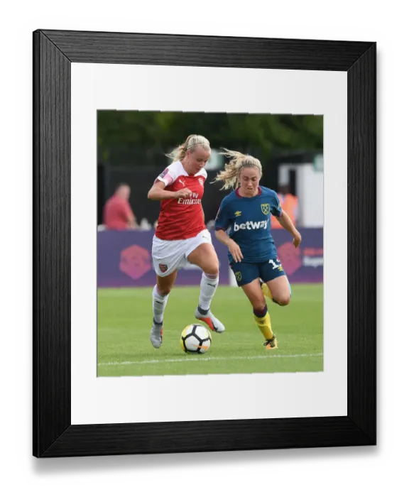 Framed Print : Beth Mead vs. Brianna Visalli: A Battle at the Continental Cup Framed Print : Beth Mead vs. Brianna Visalli: A Battle at the Continental Cup