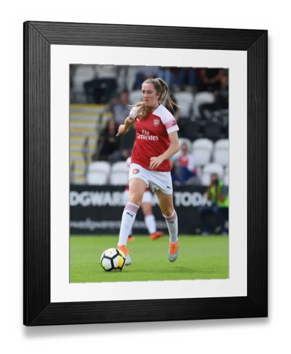 Framed Print : Arsenal's Lisa Evans in Action against West Ham United Women Framed Print : Arsenal's Lisa Evans in Action against West Ham United Women