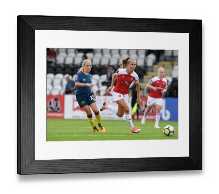 Framed Print : Arsenal Women vs. West Ham United Women: Clash between Lia Walti and Brianna Visalli