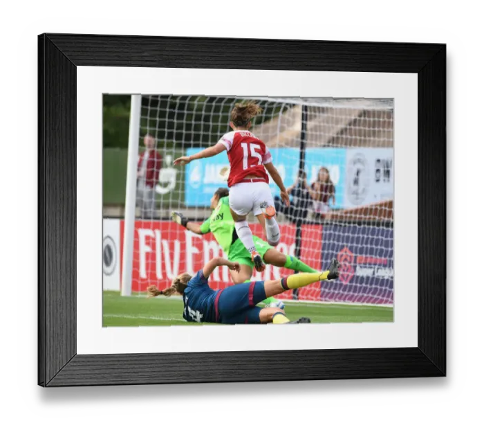 Framed Print : Katie McCabe Scores First Goal: Arsenal Women vs West Ham United Women, Continental Cup Framed Print : Katie McCabe Scores First Goal: Arsenal Women vs West Ham United Women, Continental Cup