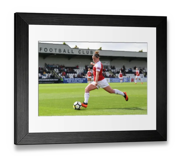 Framed Print : Emma Mitchell in Action: Arsenal Women vs West Ham United Women, Continental Cup