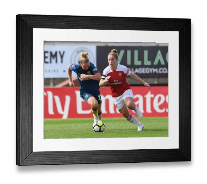 Framed Print : Clash of Talents: Kim Little vs. Lucienne Reichardt in Arsenal Women vs. West Ham United Women Framed Print : Clash of Talents: Kim Little vs. Lucienne Reichardt in Arsenal Women vs. West Ham United Women