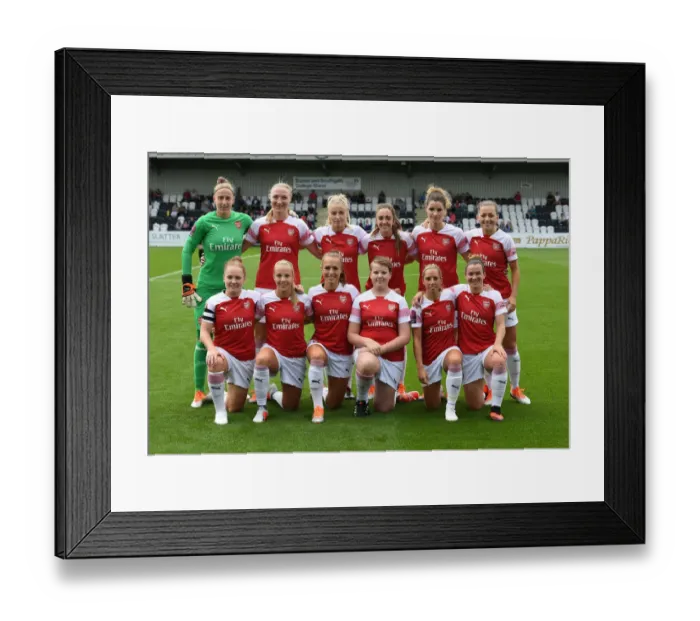 Framed Print : Arsenal Women Ready for Action against West Ham United Women in Continental Cup Framed Print : Arsenal Women Ready for Action against West Ham United Women in Continental Cup