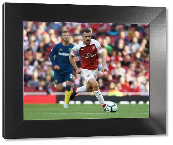 Arsenal's Aaron Ramsey in Action Against West Ham United (2018-19)