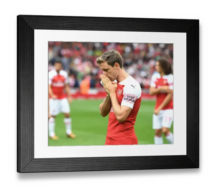 Framed Print : Nacho Monreal: Arsenal's Focused Defender Ahead of Arsenal v West Ham United Framed Print : Nacho Monreal: Arsenal's Focused Defender Ahead of Arsenal v West Ham United
