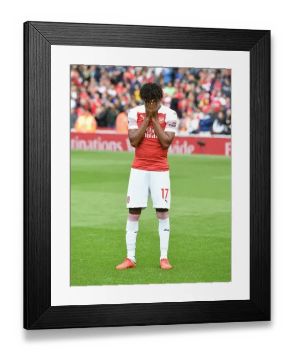 Framed Print : Arsenal's Alex Iwobi Ready for Action Against West Ham United
