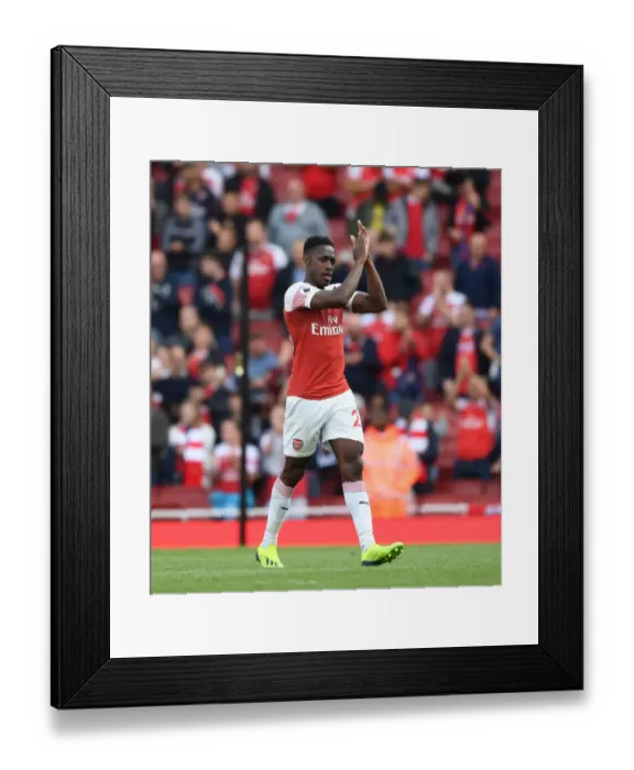 Framed Print : Danny Welbeck Celebrates with Arsenal Fans after Arsenal v West Ham United Victory
