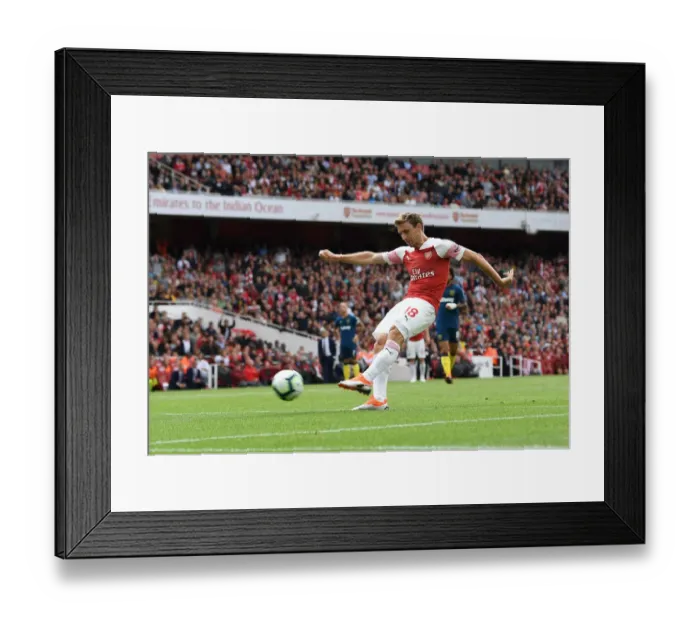 Framed Print : Nacho Monreal Scores the Winner: Arsenal vs. West Ham United, Premier League 2018-19 Framed Print : Nacho Monreal Scores the Winner: Arsenal vs. West Ham United, Premier League 2018-19