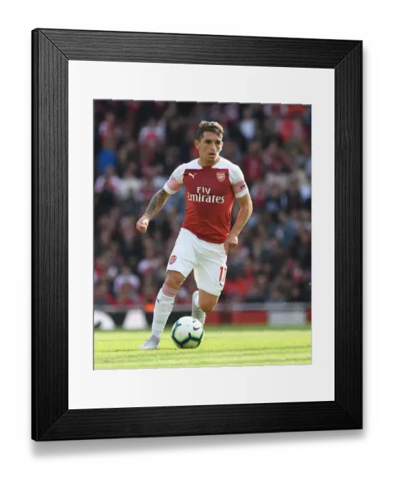 Framed Print : Lucas Torreira in Action: Arsenal vs. West Ham United, Premier League 2018-19