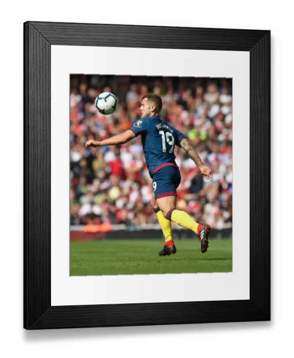 Framed Print : Jack Wilshere Faces Off Against Former Team: Arsenal vs. West Ham United, Premier League 2018-19