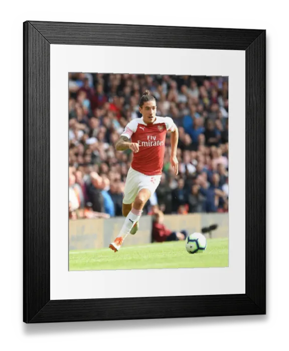 Framed Print : Hector Bellerin: Arsenal's Defensive Force in Action against West Ham United, Premier League 2018-19
