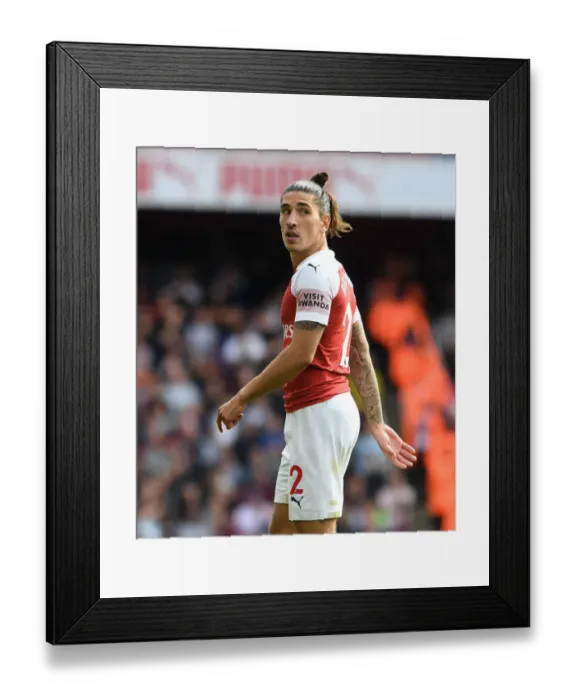 Framed Print : Hector Bellerin: Arsenal's Defensive Force at Work vs. West Ham United, Premier League 2018-19
