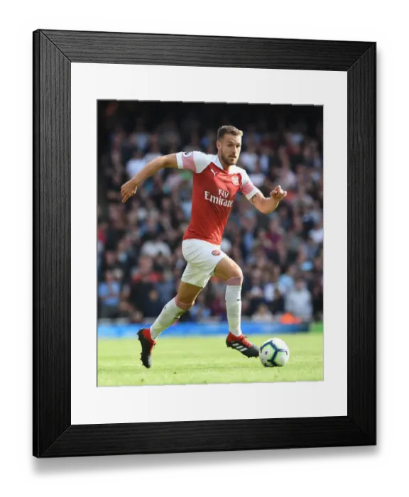 Framed Print : Aaron Ramsey in Action: Arsenal vs. West Ham United (2018-19)