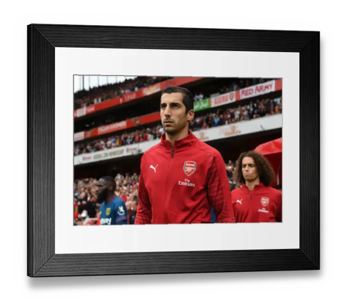 Framed Print : Arsenal's Henrikh Mkhitaryan Gears Up for Arsenal v West Ham United Clash Framed Print : Arsenal's Henrikh Mkhitaryan Gears Up for Arsenal v West Ham United Clash