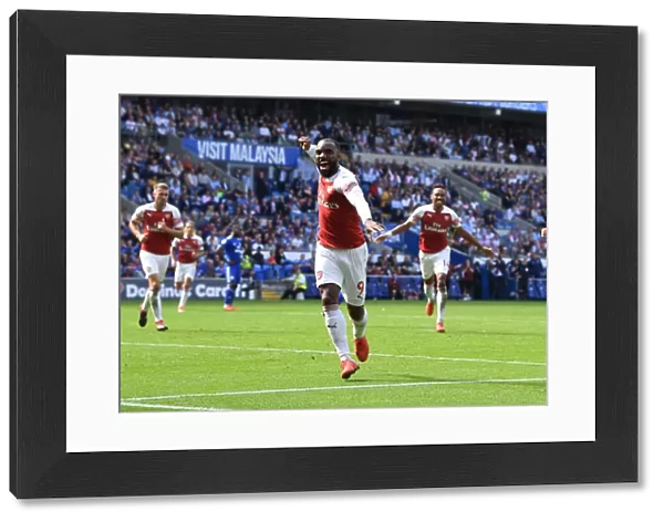Arsenal Strikers Alexis Lacazette and Pierre-Emerick Aubameyang Celebrate Goal Scoring Partnership (2018-19)