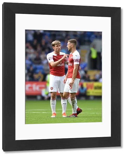 Monreal and Ramsey in Action: Cardiff City vs. Arsenal, Premier League 2018-19