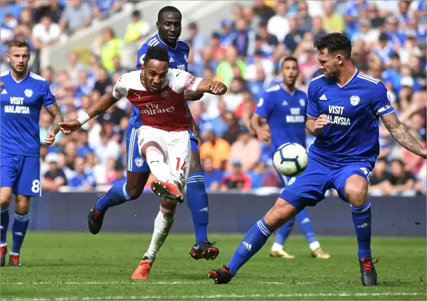 Pierre-Emerick Aubameyang Scores Arsenal's Second Goal vs Cardiff City (2018-19)