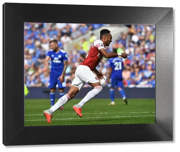 Aubameyang Scores Arsenal's Second Goal Against Cardiff City (2018-19)