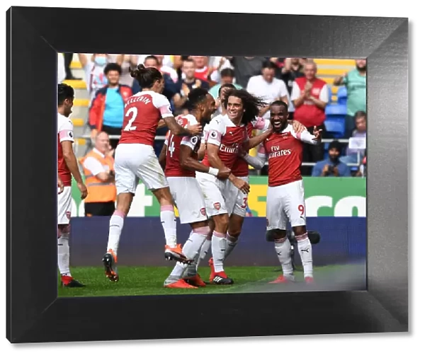 Aubameyang, Guendouzi, and Lacazette: Celebrating Arsenal's Goals Against Cardiff City