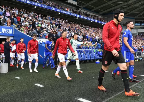 Petr Cech Leads Arsenal Out against Cardiff City (2018-19)