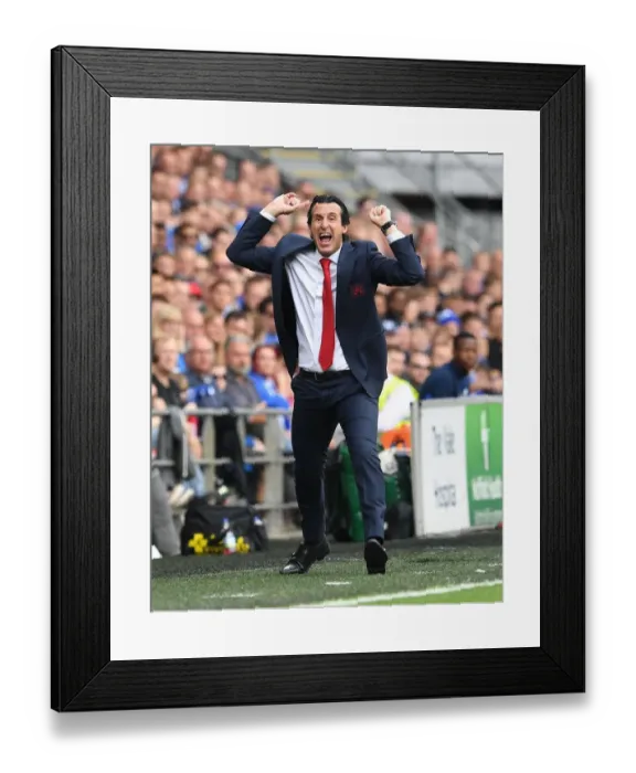 Framed Print : Unai Emery Leads Arsenal in Premier League Clash against Cardiff City (2018-19) Framed Print : Unai Emery Leads Arsenal in Premier League Clash against Cardiff City (2018-19)