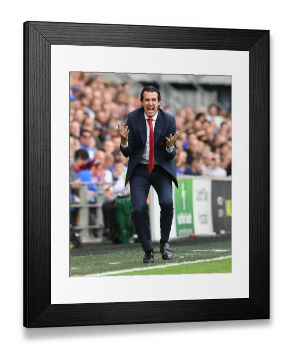 Framed Print : Unai Emery Leads Arsenal in Premier League Clash against Cardiff City