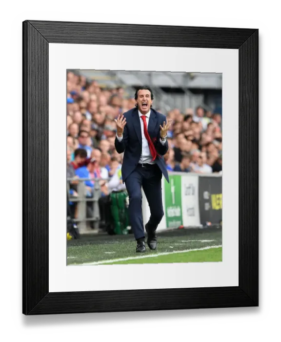 Framed Print : Unai Emery Leads Arsenal in Premier League Clash against Cardiff City