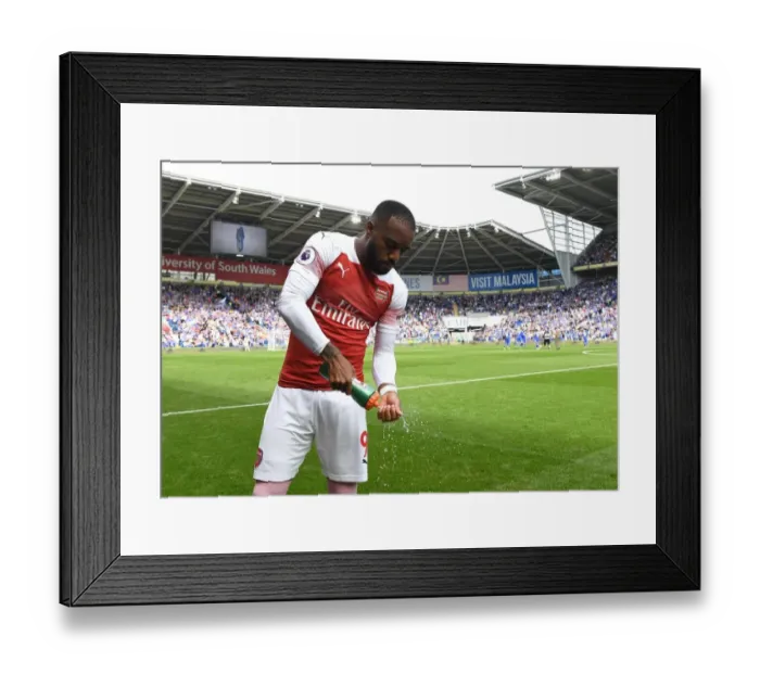 Framed Print : Gearing Up: Alexandre Lacazette's Determined Preparation Ahead of Cardiff City Showdown (Premier League 2018-19) Framed Print : Gearing Up: Alexandre Lacazette's Determined Preparation Ahead of Cardiff City Showdown (Premier League 2018-19)